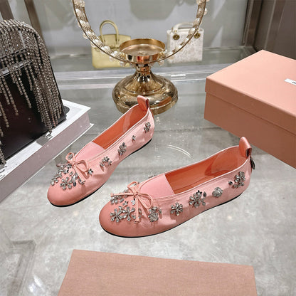 MIUMIU Satin ballerinas