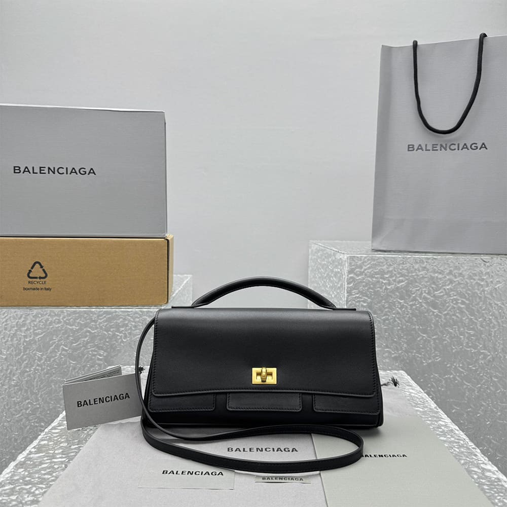 Balenciaga Women’s Bel Air Clutch On Strap Small(HIGH-END GRADE)