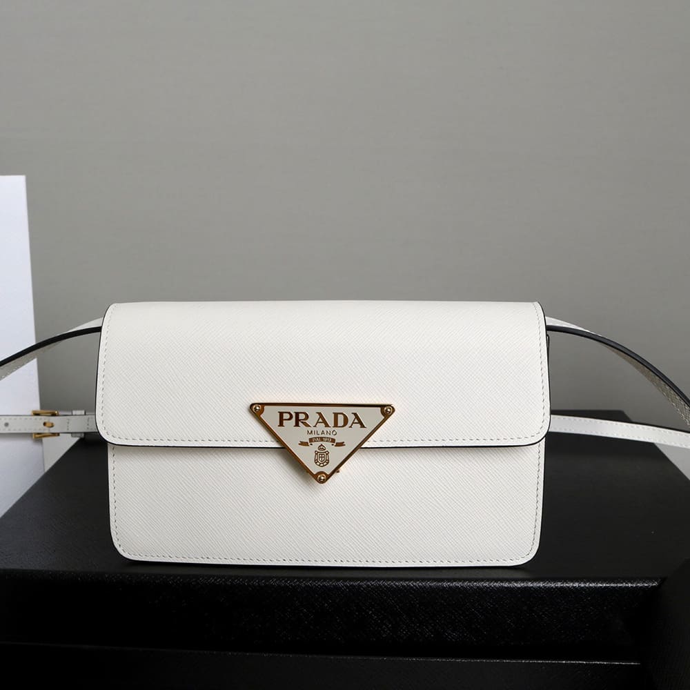 Prada Mini Saffiano leather bag(HIGH-END GRADE)
