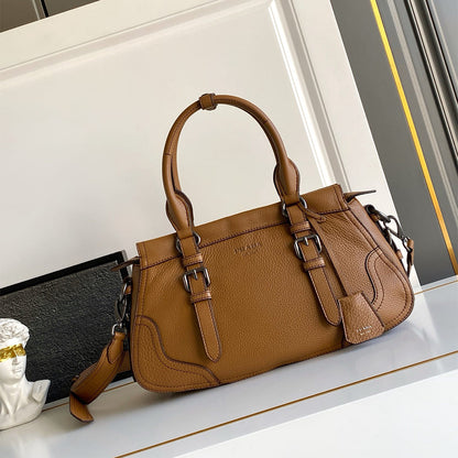 Prada Large leather tote bag(HIGH-END GRADE)