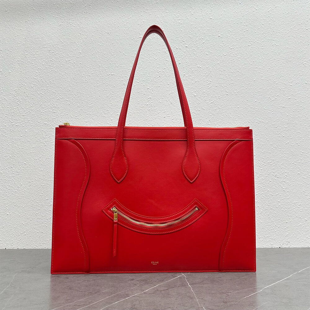 CLINE FLAT CABAS NEW LUGGAGE IN GLOSSY CALFSKIN