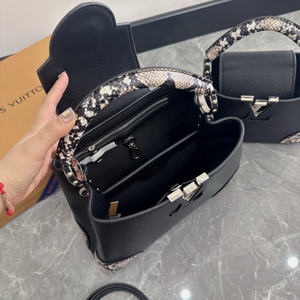 Louis Vuitton Capucines Python Handbag 27Cm