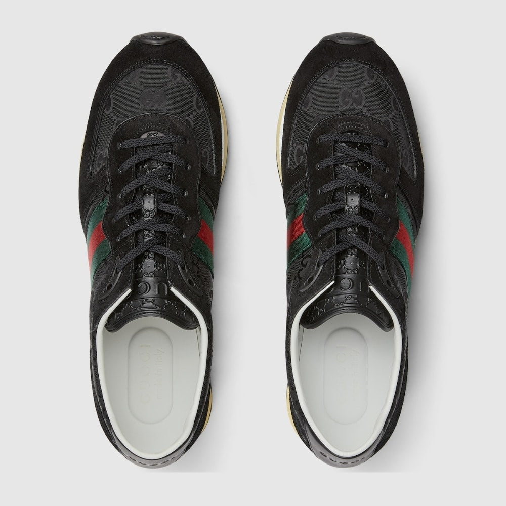Gucci Men’S Re Motion Sneaker Black Original GG Canvas 832461 AAEW3 1042