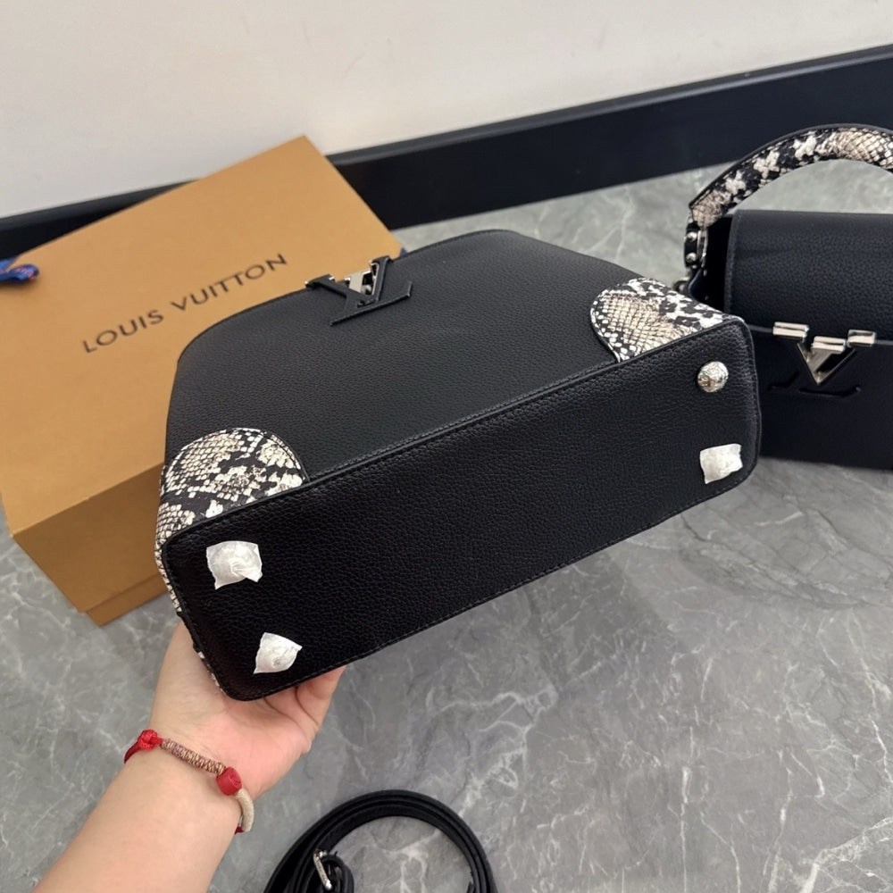 Louis Vuitton Capucines Python Handbag 27Cm