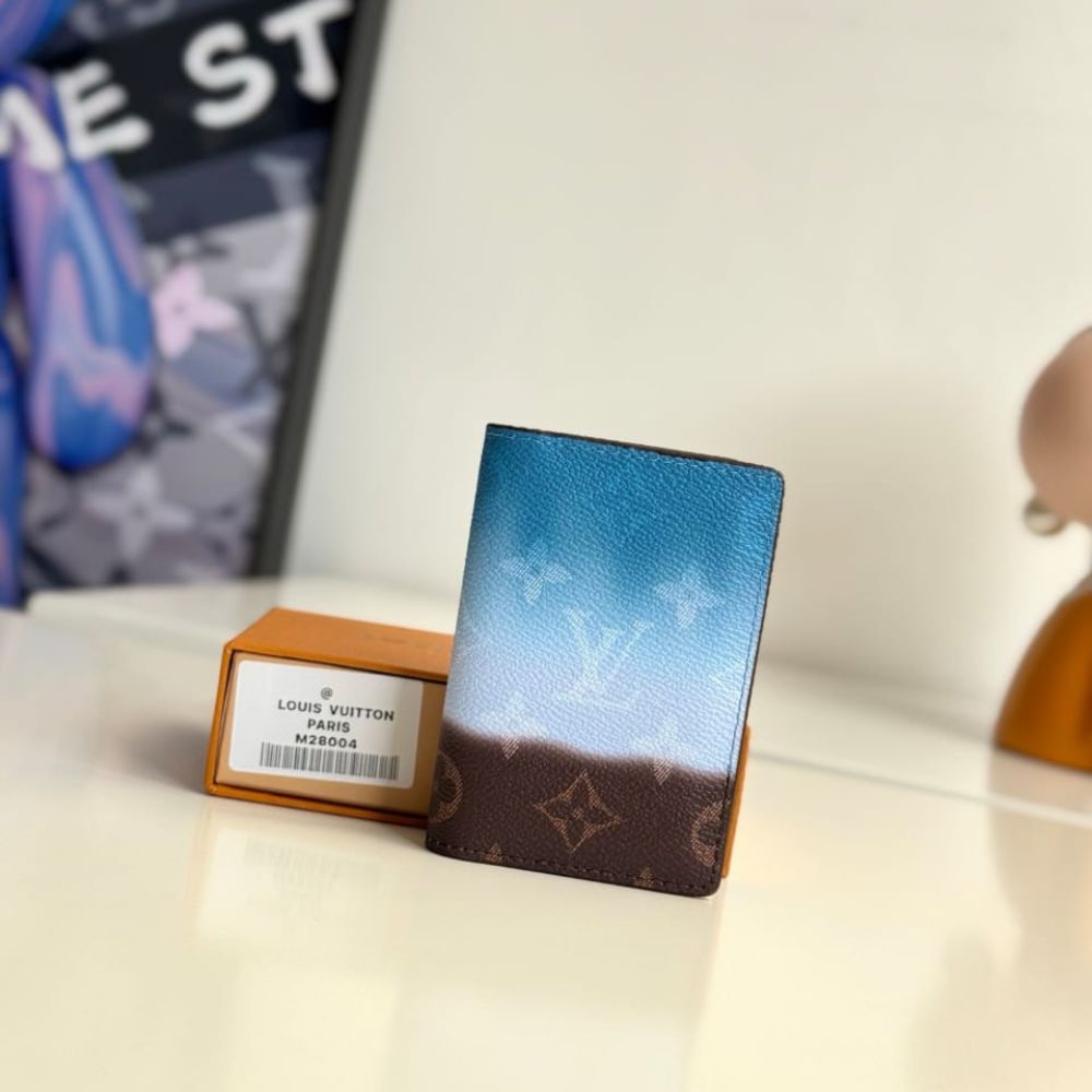 Louis Vuitton Pocket Organizer Blue 11Cm M28004