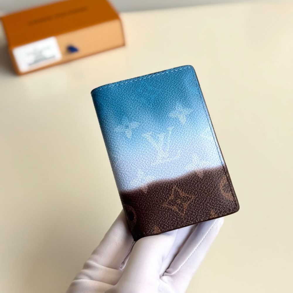 Louis Vuitton Pocket Organizer Blue 11Cm M28004