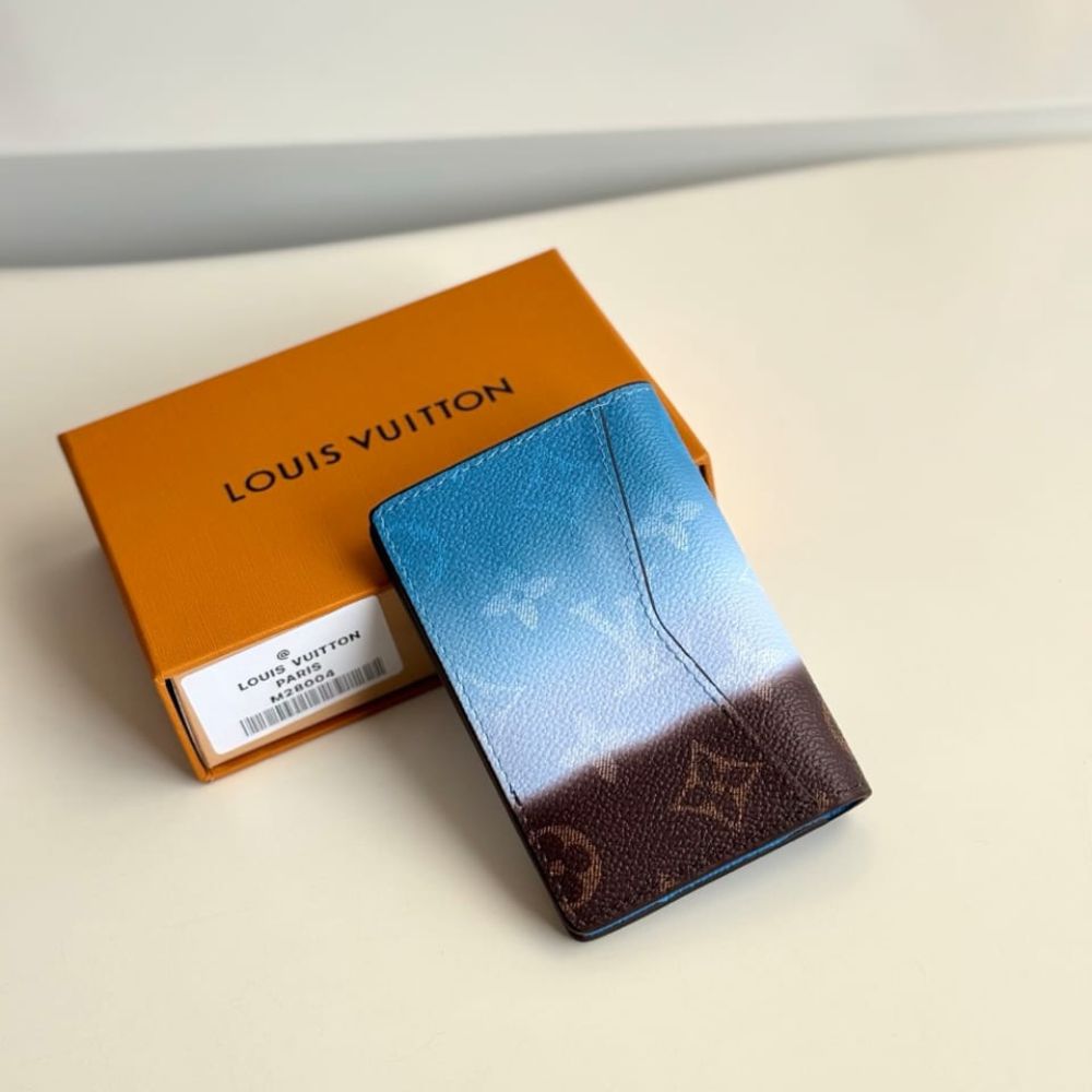 Louis Vuitton Pocket Organizer Blue 11Cm M28004
