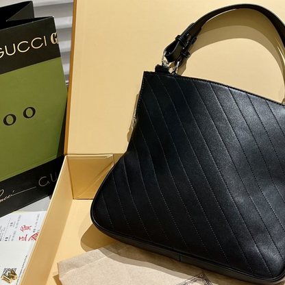 Gucci Blondie Small Tote Bag Black 30Cm 751518 1AAOW 9022
