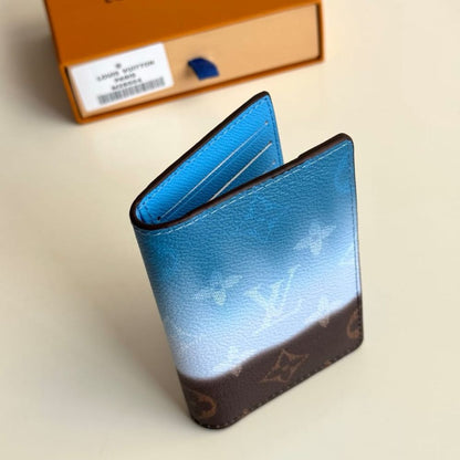 Louis Vuitton Pocket Organizer Blue 11Cm M28004