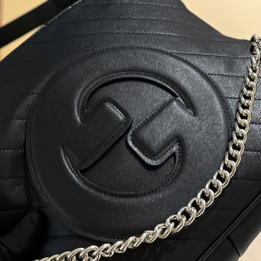 Gucci Blondie Small Tote Bag Black 30Cm 751518 1AAOW 9022