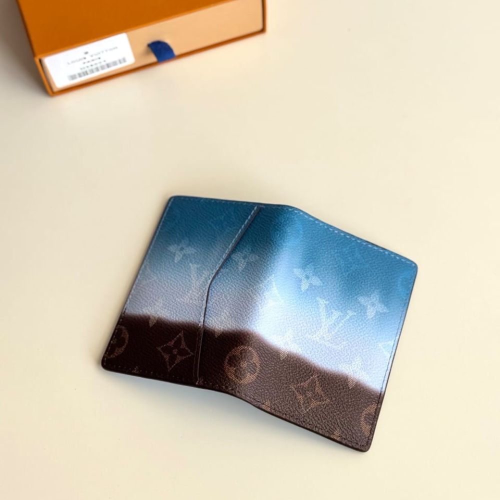 Louis Vuitton Pocket Organizer Blue 11Cm M28004