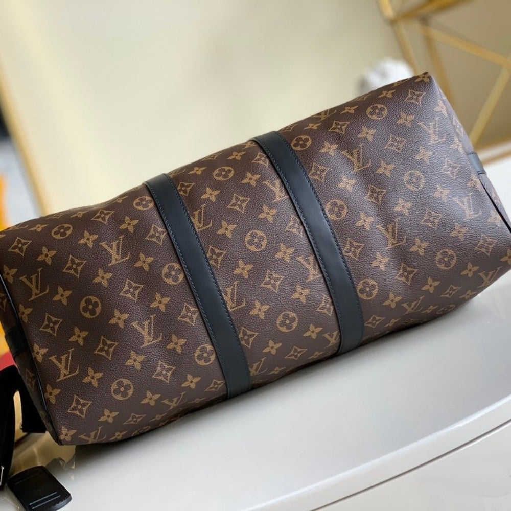 Louis Vuitton Keepall Bandouliere 45 Monogram Macassar Canvas 45cm LV M56711