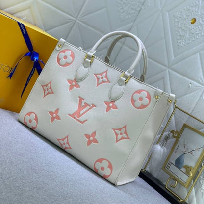 Louis Vuitton Onthego MM Bag Rose Trianon Pink 35Cm M21575