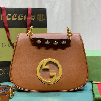 Gucci Blondie Medium Top Handle Bag Brown 29Cm