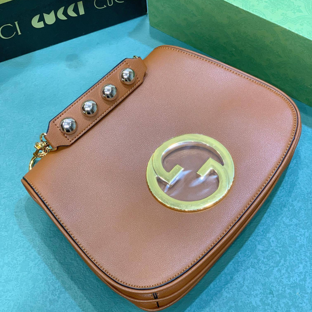 Gucci Blondie Medium Top Handle Bag Brown 29Cm