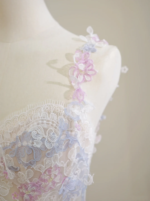 Light pink halter-neck fitted long fairy ball gown R8471