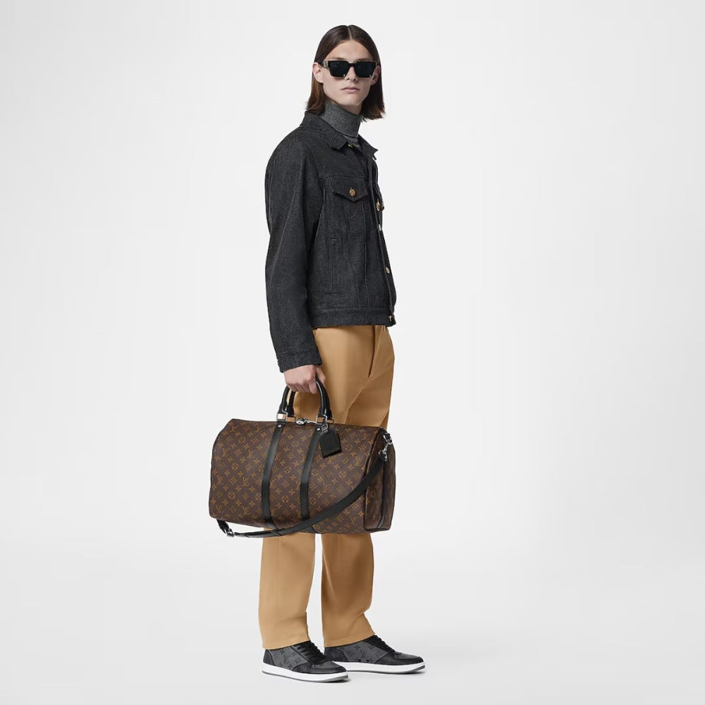Louis Vuitton Keepall Bandouliere 45 Monogram Macassar Canvas 45cm LV M56711