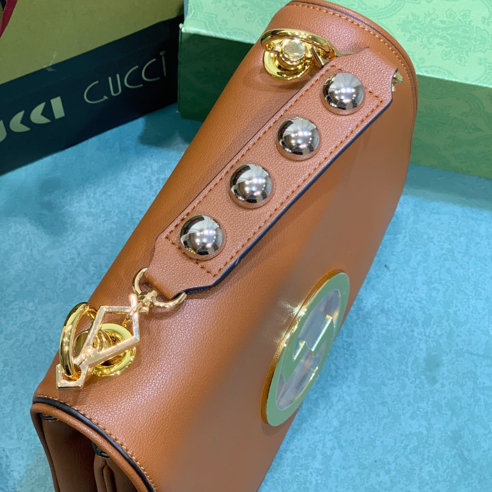 Gucci Blondie Medium Top Handle Bag Brown 29Cm