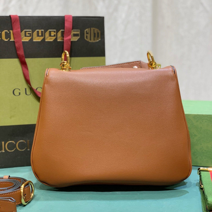 Gucci Blondie Medium Top Handle Bag Brown 29Cm