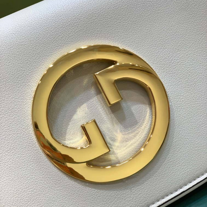 Gucci Blondie Shoulder Bag White 28Cm 699268 UXX0G 9022