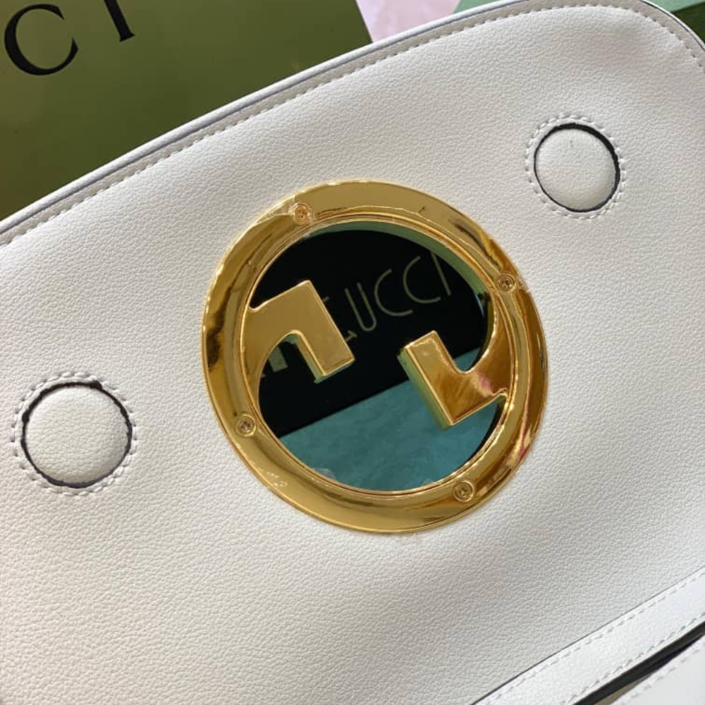 Gucci Blondie Shoulder Bag White 28Cm 699268 UXX0G 9022
