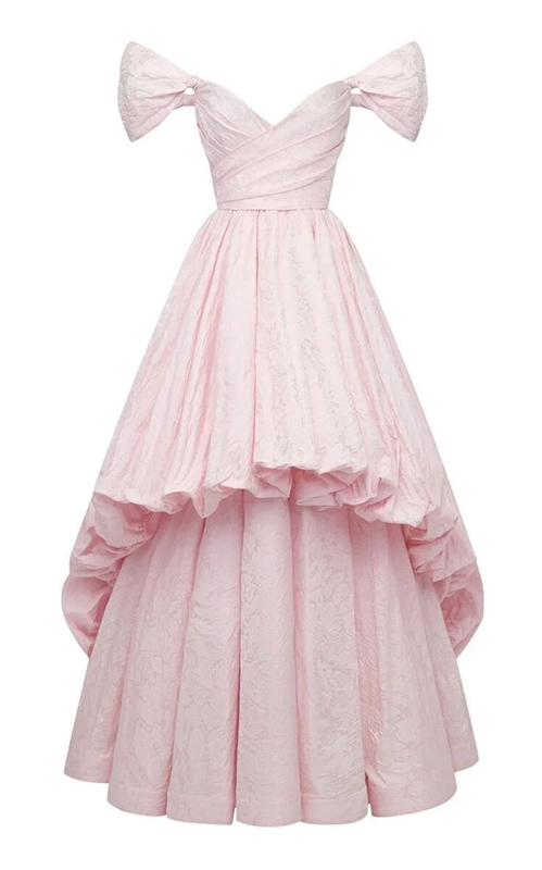 Light pink elegant fitted long ball gown/bridal dress R8569