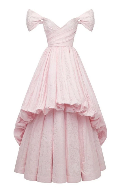 Light pink elegant fitted long ball gown/bridal dress R8569