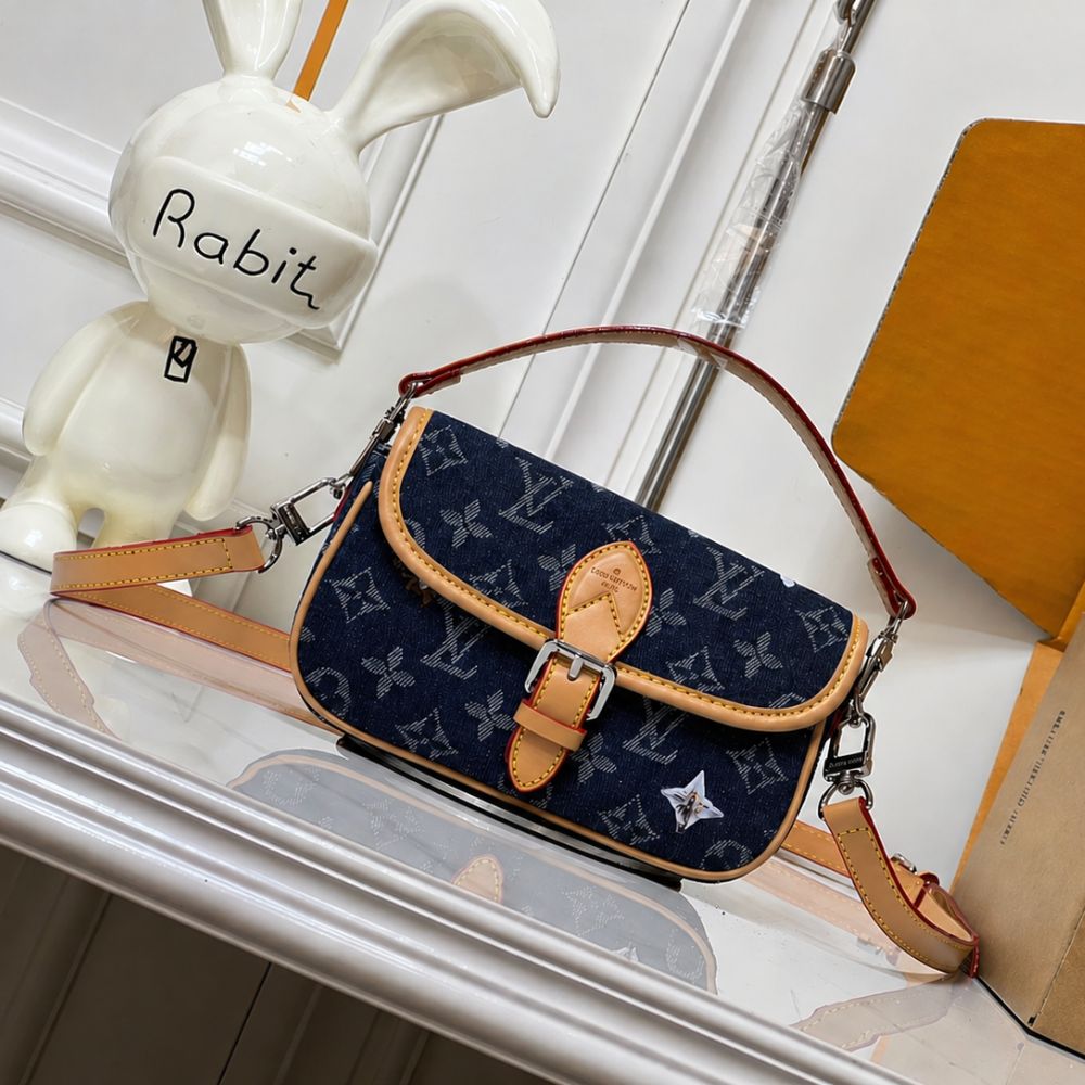 Louis Vuitton Nano Diane Blue Denim 19Cm