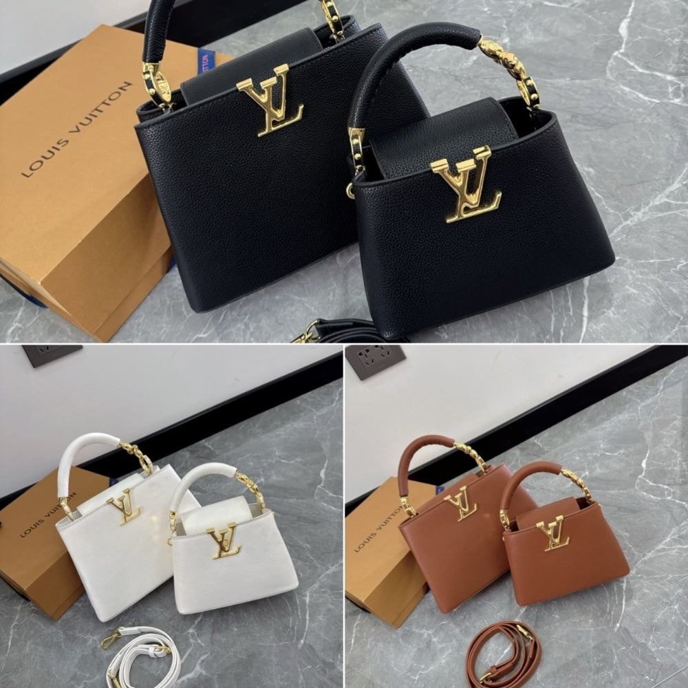 Louis Vuitton Capucines BB Black 27Cm M24698