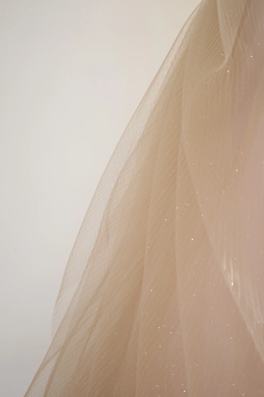 Light brown strapless fitted waist ball gown/bridal dress R8540