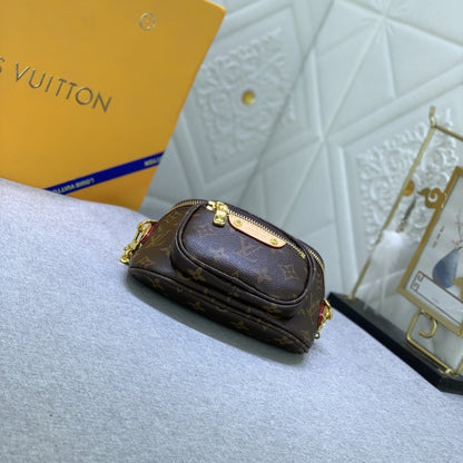 Louis Vuitton Mini Bumbag Bag Monogram Canvas 17cm M82335