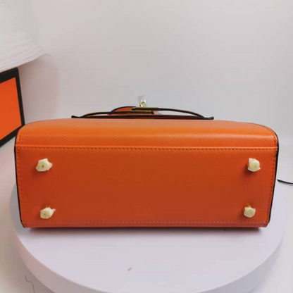 Hermes Kelly 25 Togo Handbag Orange 25Cm