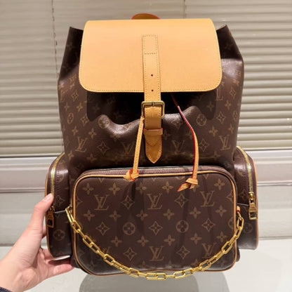 Louis Vuitton Trio Backpack Monogram Canvas Brown 43Cm M44658