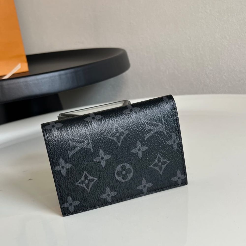 Louis Vuitton Passport Cover Monogram Eclipse Black 14Cm M64501