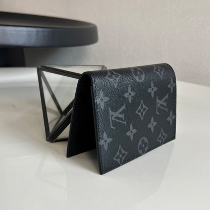Louis Vuitton Passport Cover Monogram Eclipse Black 14Cm M64501