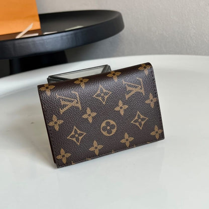 Louis Vuitton Passport Cover Monogram Canvas Brown 14Cm M64502
