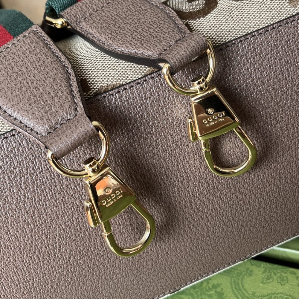 Gucci Tote Bag With Jumbo Camel And Ebony Jumbo GG Canvas 37cm ‎678839 UKMDG 2570