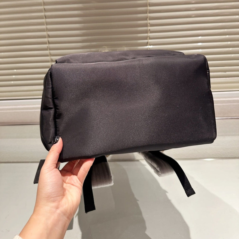 Prada Re Nylon And Saffiano Leather Backpack Black 43Cm 2VZ048 2DMG F0002