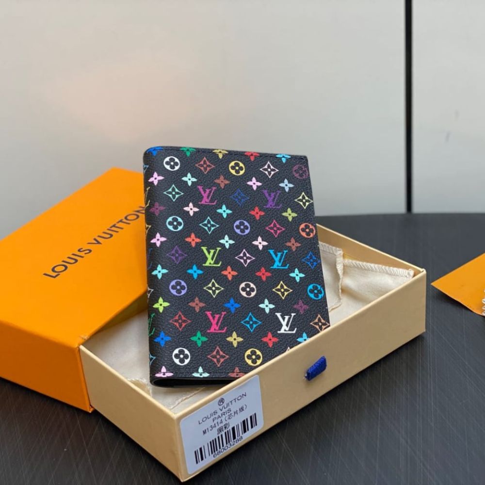 Louis Vuitton LV x TM Passport Cover Multicolored 14Cm M13414