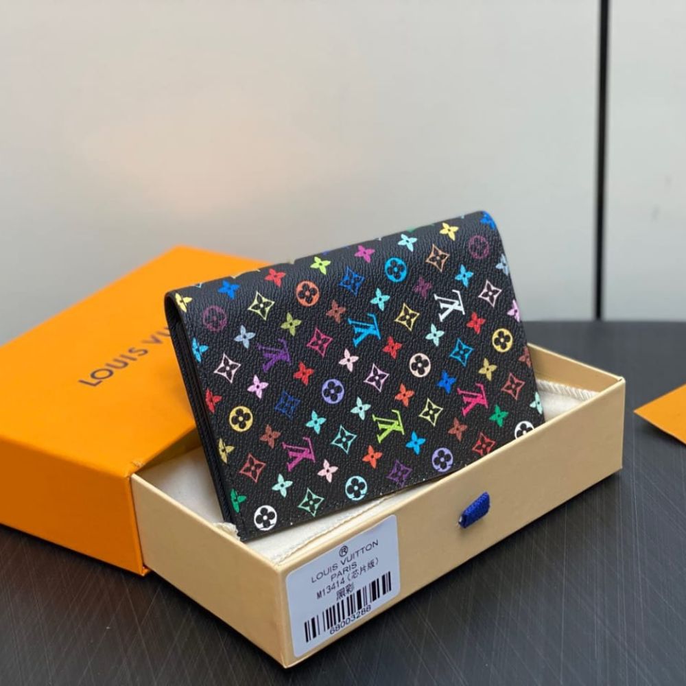 Louis Vuitton LV x TM Passport Cover Multicolored 14Cm M13414