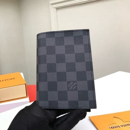 Louis Vuitton Passport Cover Damier Graphite 14Cm N64411