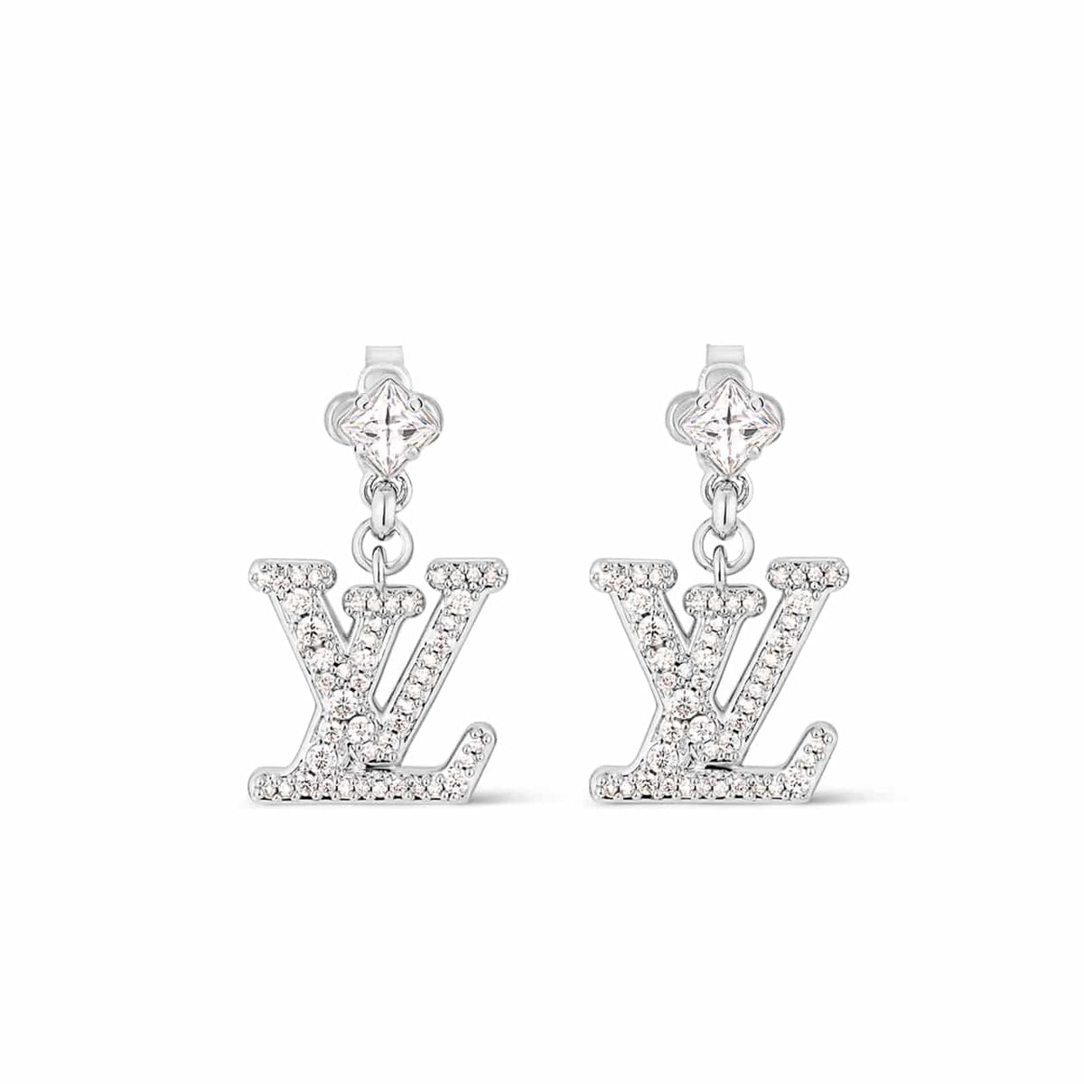 LOUIS VUITTON LADY LV OHRRINGE PALLADIUM M02513