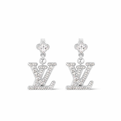 LOUIS VUITTON LADY LV OHRRINGE PALLADIUM M02513