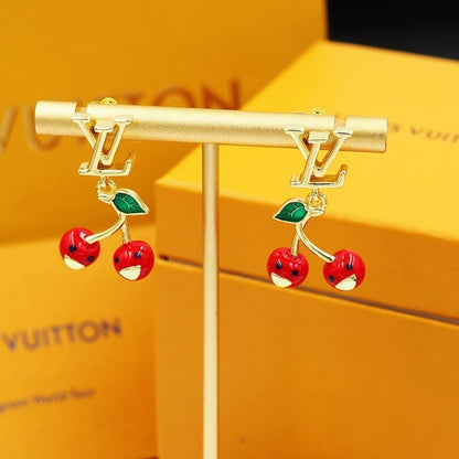 LOUIS VUITTON X MURAKAMI CERISE EARRINGS M02808