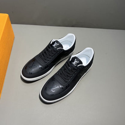 Louis Vuitton Rivoli Sneaker Monogram Metallic Canvas Black For Men 1A9FGZ