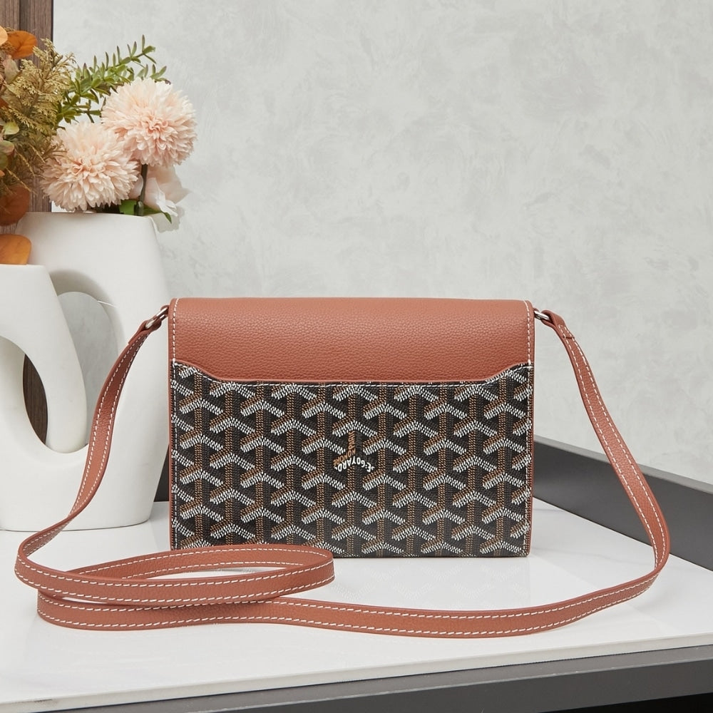 GOYARD CHYPRE WALLET POUCH BLACK AND TAN 21CM CHYPRPPMLTY01CL03P