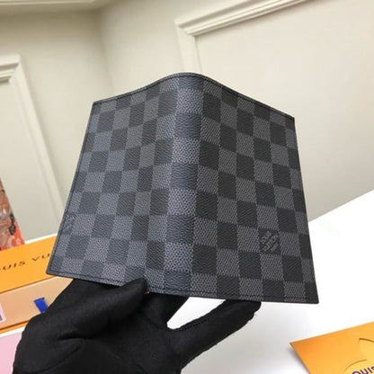 Louis Vuitton Passport Cover Damier Graphite 14Cm N64411