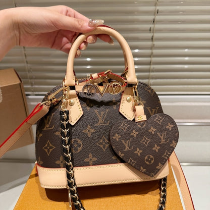 Louis Vuitton Alma Mini LV And I Monogram Brown 25Cm K00016