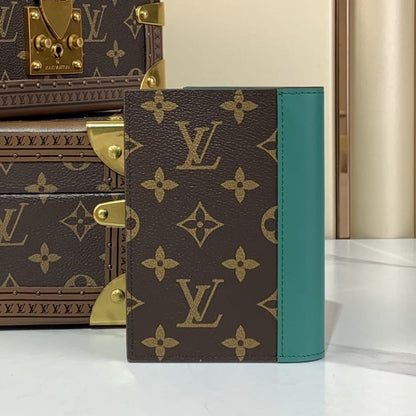 Louis Vuitton Passport Cover Monogram Macassar Borneo Green 14Cm M12823
