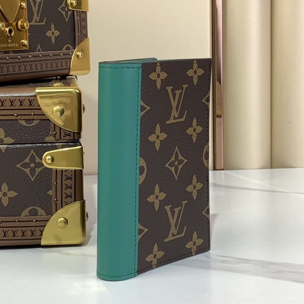 Louis Vuitton Passport Cover Monogram Macassar Borneo Green 14Cm M12823